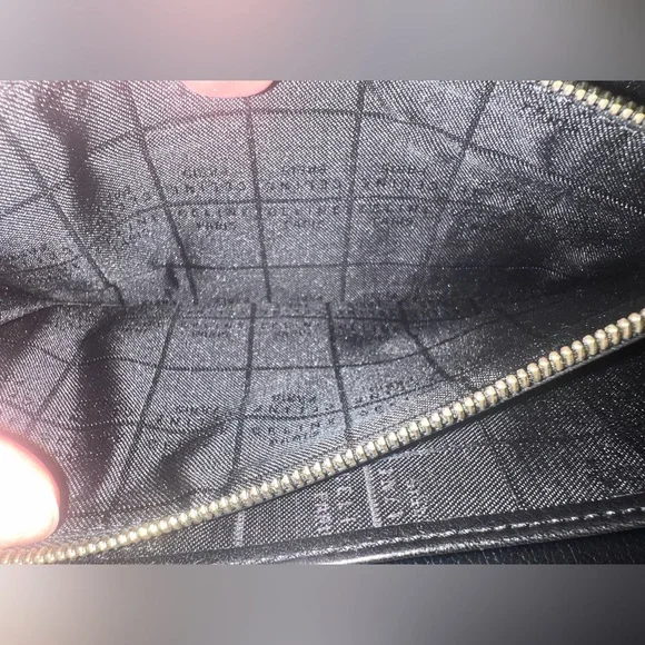 Vintage Céline Long Continental Wallet Black Calfskin Gold Snap + Full Set - Picture 6 of 12